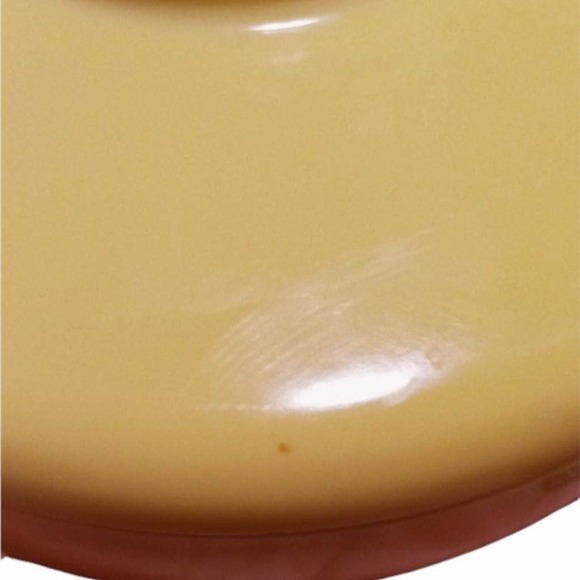 Vintage Harmony House Catalina Melmac Gold Yellow Cover Sugar Bowl #209 - Picture 5 of 6